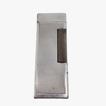 Load image into Gallery viewer, Dunhill London Suisse, Banque de Paris et des Pays-Bas, Briquet à gaz vintage en métal argenté, années 1950