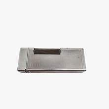 Load image into Gallery viewer, Dunhill London Suisse, Banque de Paris et des Pays-Bas, Briquet à gaz vintage en métal argenté, années 1950