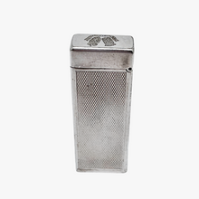 Load image into Gallery viewer, Dunhill London Suisse, Banque de Paris et des Pays-Bas, Briquet à gaz vintage en métal argenté, années 1950