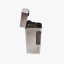Load image into Gallery viewer, Dunhill London Suisse, Banque de Paris et des Pays-Bas, Briquet à gaz vintage en métal argenté, années 1950