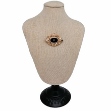 Afbeelding in Gallery-weergave laden, Broche Biedermeier en vermeil et onyx noir, XIXè