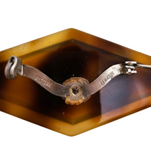 Load image into Gallery viewer, Léa Stein (attribuée à), Broche en losange géométrique signée Western Germany, années 1968-1972