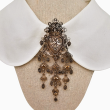 Load image into Gallery viewer, Sølje, grande broche de mariage norvégienne en argent vermeil filigrané d'époque victorienne, années 1850–1900