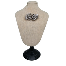 Load image into Gallery viewer, Broche transformable en argent 950 et strass – époque Art déco, années 1920-1930 Le Charme des Violettes - Brocante en ligne