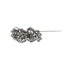 Load image into Gallery viewer, Broche transformable en argent 950 et strass – époque Art déco, années 1920-1930 Le Charme des Violettes - Brocante en ligne