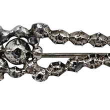 Charger l'image dans la galerie, Broche en argent et or sertie de 24 diamants taille rose, fin XVIIIᵉ / début XIXᵉ siècle Le Charme des Violettes - Brocante en ligne