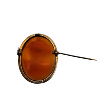 Afbeelding in Gallery-weergave laden, Broche-pendentif Camée coquille représentant une jeune femme dans une monture en argent 835, années 1920-1930, années 1920-1930