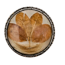 Afbeelding in Gallery-weergave laden, Broche de sentiment victorienne en argent ciselé, verre bombé, trèfle à quatre feuilles et mèche de cheveux, années 1850-1890