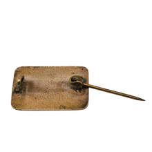 Afbeelding in Gallery-weergave laden, Broche en émail cloisonné bleu et métal doré, années 1920