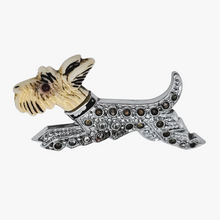 Afbeelding in Gallery-weergave laden, Broche vintage en forme de Fox terrier, années 1960