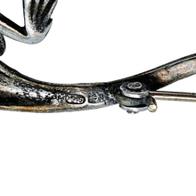 Afbeelding in Gallery-weergave laden, Broche Art déco en forme de lézard en argent 835 sertie de marcassites, années 1930