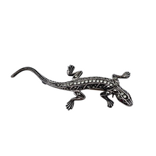 Afbeelding in Gallery-weergave laden, Broche Art déco en forme de lézard en argent 835 sertie de marcassites, années 1930