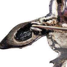 Afbeelding in Gallery-weergave laden, Broche Art déco en forme de lézard en argent 835 sertie de marcassites, années 1930