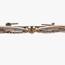 Afbeelding in Gallery-weergave laden, Broche libellule Art nouveau en métal argenté, années 1900