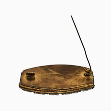 Afbeelding in Gallery-weergave laden, Broche en micromosaïque florale – Italie, fin XIXᵉ / début XXᵉ siècle Le Charme des Violettes - Brocante en ligne