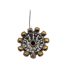 Afbeelding in Gallery-weergave laden, Broche vintage sertie de pierres du Rhin aurores boréales, années 1950