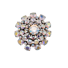 Afbeelding in Gallery-weergave laden, Broche vintage sertie de pierres du Rhin aurores boréales, années 1950