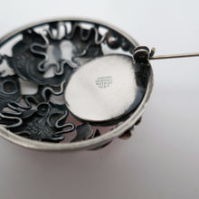 Load image into Gallery viewer, Niels Erik From. Skønvirke fish brooch in sterling silver and rose quartz. Danish design from the 1950s.