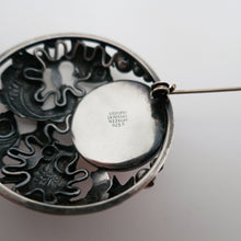 Load image into Gallery viewer, Niels Erik From. Skønvirke fish brooch in sterling silver and rose quartz. Danish design from the 1950s.