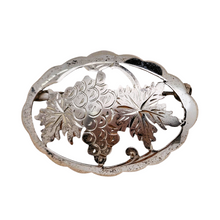 Charger l'image dans la galerie, Broche ancienne à motif de vigne en argent 835, vers 1930-1950 Le Charme des Violettes - Brocante en ligne