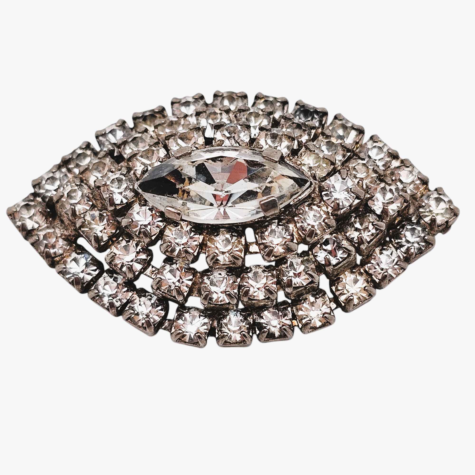 Broche En Cristal Strass Argent Vintage Grande Épingle Scintillante Claire Pour Fête Et Bouquet Du 8,8 € | DHgate