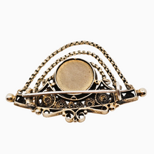 Afbeelding in Gallery-weergave laden, Broche victorienne en vermeil et micromosaïque italienne, souvenir du Grand Tour, années 1870-1910
