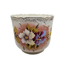 Afbeelding in Gallery-weergave laden, Cache-pot fleuri Société Céramique Maastricht, 1920-1935 Le Charme des Violettes - Brocante en ligne