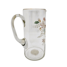 Load image into Gallery viewer, Carafe en verre émaillé à décor de fleurs et muguet, vers 1900 Le Charme des Violettes - Brocante en ligne