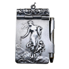 Load image into Gallery viewer, Pendant - Art Nouveau ball card in solid silver, 1900 period