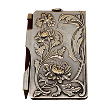 Charger l'image dans la galerie, Carnet de bal Art nouveau en métal argenté à l'effigie de l'Opéra de Paris, vers 1900 Le Charme des Violettes - Brocante en ligne