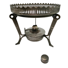 Load image into Gallery viewer, Chauffe théière Art déco en métal et verre, années 1920