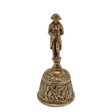 Load image into Gallery viewer, Memory of Waterloo. Old bronze table bell with the effigy of Napoleon