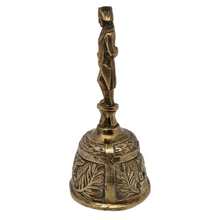 Load image into Gallery viewer, Memory of Waterloo. Old bronze table bell with the effigy of Napoleon