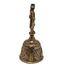 Load image into Gallery viewer, Memory of Waterloo. Old bronze table bell with the effigy of Napoleon