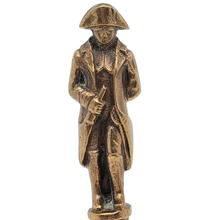 Load image into Gallery viewer, Memory of Waterloo. Old bronze table bell with the effigy of Napoleon