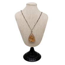 Afbeelding in Gallery-weergave laden, Collier "Herbier" en argent 800 et verre fusionné, vers 1970