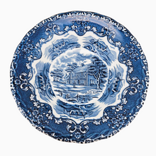 Load image into Gallery viewer, WH Grindley Staffordshire England, duo de coupelles bleues et blanches, années 1950