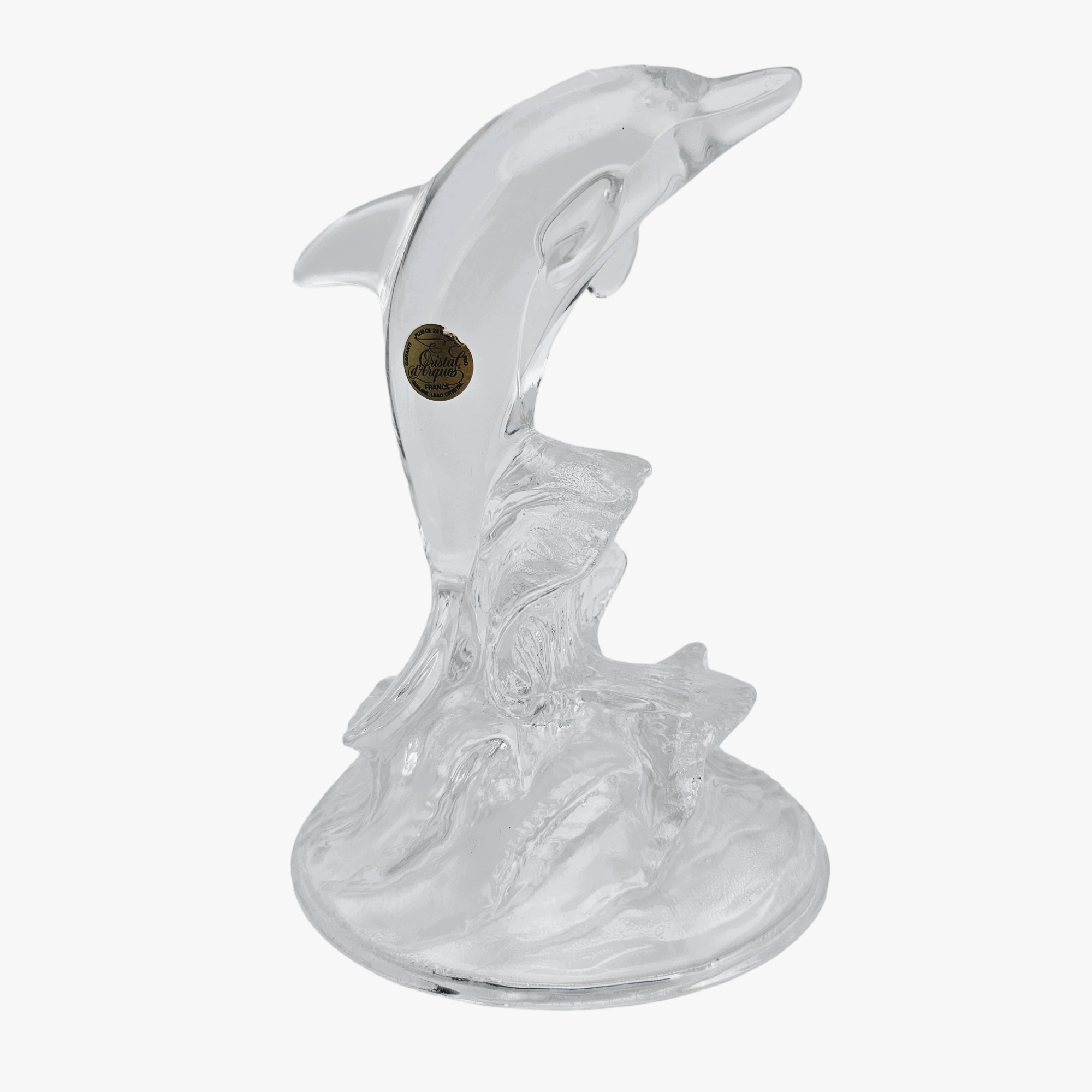Cristal d'Arques. Dauphin en cristal vintage – Le Charme des