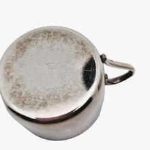 Load image into Gallery viewer, Cristofoli 90/Pozzani, Vintage suite of 8 silver-plated and porcelain espresso cups, 1960s