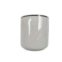 Load image into Gallery viewer, Cristofoli 90/Pozzani, Vintage suite of 8 silver-plated and porcelain espresso cups, 1960s