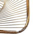 Load image into Gallery viewer, Crystal Art Glass MNFC Copenhague Danemark, ensemble de 3 plats Op Art 22 carats or Pinwheel Design Gold Finish , années 1960