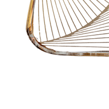 Load image into Gallery viewer, Crystal Art Glass MNFC Copenhague Danemark, ensemble de 3 plats Op Art 22 carats or Pinwheel Design Gold Finish , années 1960