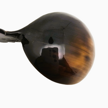 Load image into Gallery viewer, Pair of old rice spoons with dragon head and tail in horn and lacquer, Asia