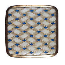 Charger l'image dans la galerie, D'Orsay. Poudrier de sac en émail cloisonné et laiton. Années 1940 Le charme des violettes - Brocante en ligne