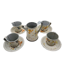 Load image into Gallery viewer, Dînette en tôle peinte à décor floral, vers 1930-1950 Le Charme des Violettes - Brocante en ligne
