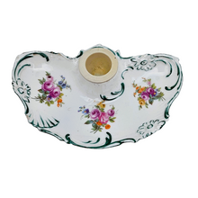 Charger l'image dans la galerie, Encrier en porcelaine fleurie de style Louis XV, fin XIXè - début XXè