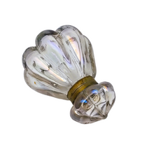 Load image into Gallery viewer, Encrier en verre soufflé godronné Belle Epoque, vers 1880-1910