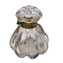 Load image into Gallery viewer, Encrier en verre soufflé godronné Belle Epoque, vers 1880-1910
