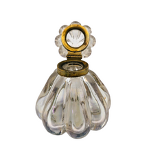 Load image into Gallery viewer, Encrier en verre soufflé godronné Belle Epoque, vers 1880-1910