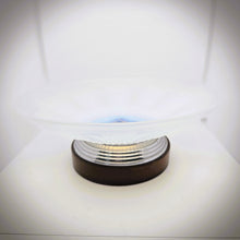 Load image into Gallery viewer, Edmond Etling (attribué à), Coupe Art déco en verre opalescent, socle en métal chromé et palissandre, années 1925-1930